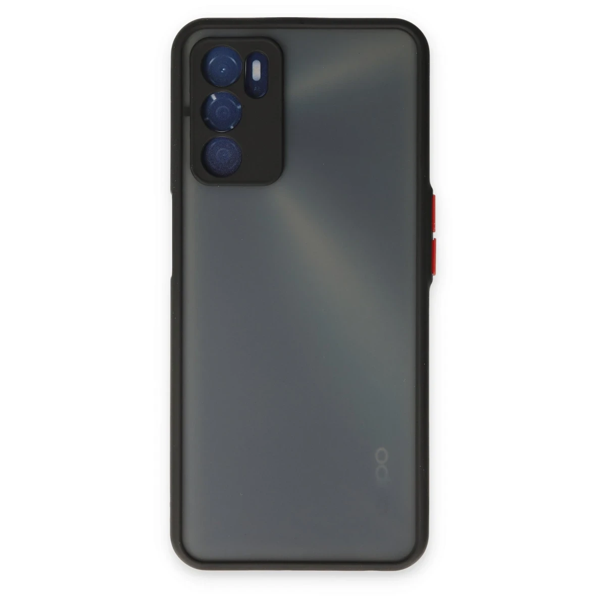 Newface Oppo A16 Kılıf Montreal Silikon Kapak - Siyah — görsel 4