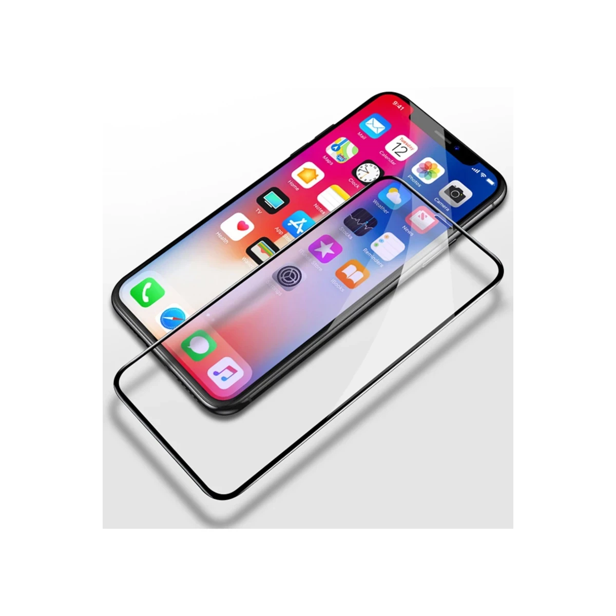 Yesido Apple iPhone 11 Pro Max TG12 5D Cam Ekran Koruyucu - Siyah