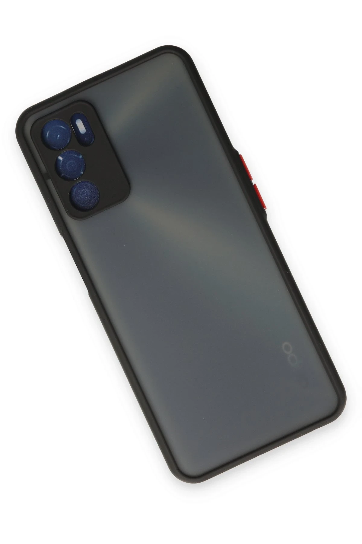 Newface Oppo A16 Kılıf Montreal Silikon Kapak - Siyah — görsel 3