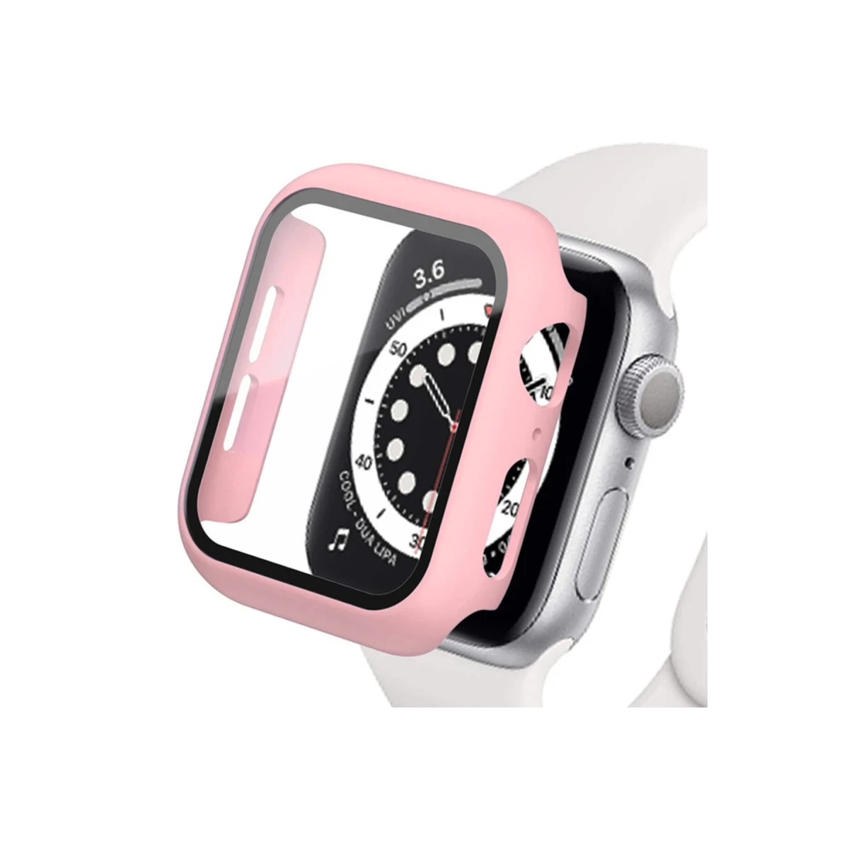 Newface Apple Watch 45mm Camlı Kasa Ekran Koruyucu - Rose Gold — görsel 2