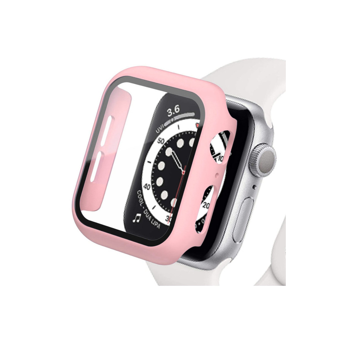 Newface Apple Watch 45mm Camlı Kasa Ekran Koruyucu - Rose Gold — görsel 3
