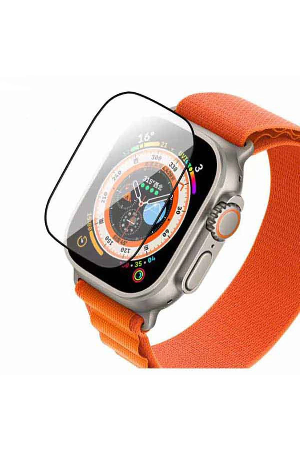 Newface Apple Watch Ultra 49mm Temperli Cam Ekran Koruyucu — görsel 3