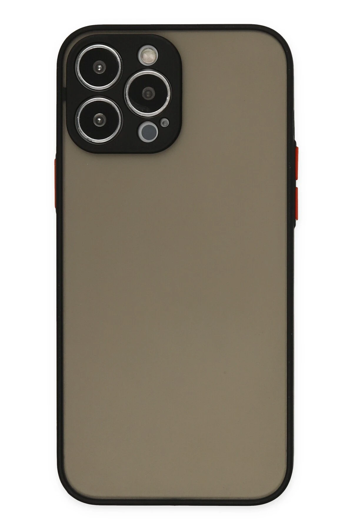 Newface iPhone 13 Pro Max Kılıf Montreal Silikon Kapak - Siyah