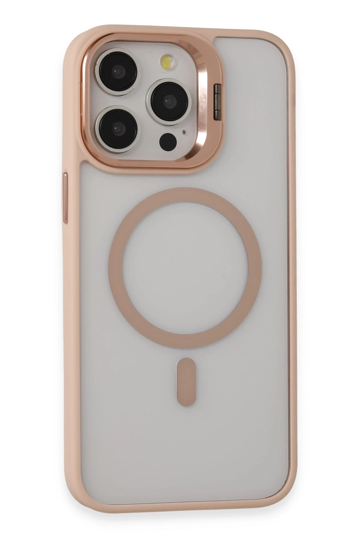 Joko iPhone 15 Pro Max Kılıf Roblox Lens Magsafe Standlı Kapak - Pudra