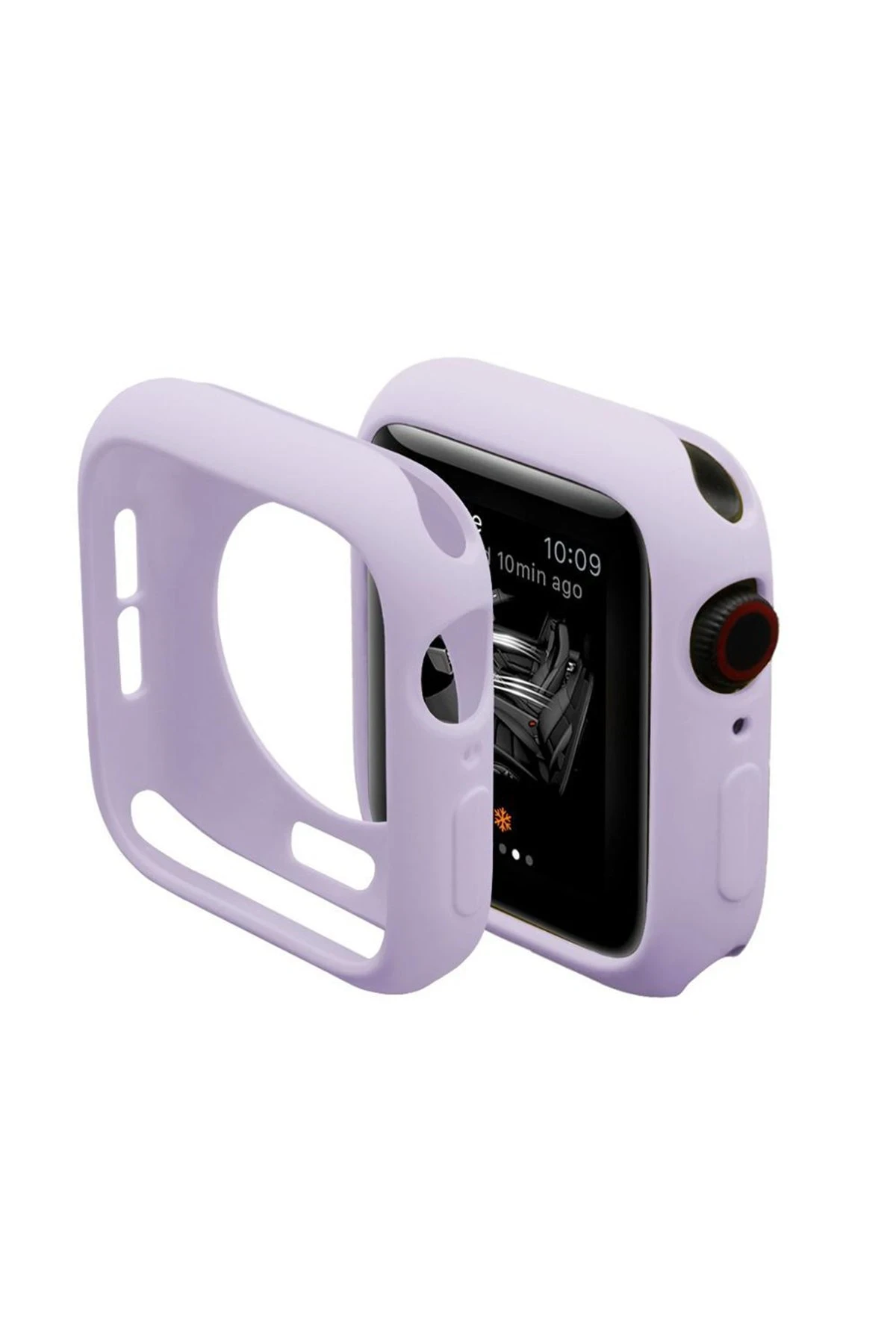 Newface Apple Watch 40mm Silikon Alt Kasa - Lila