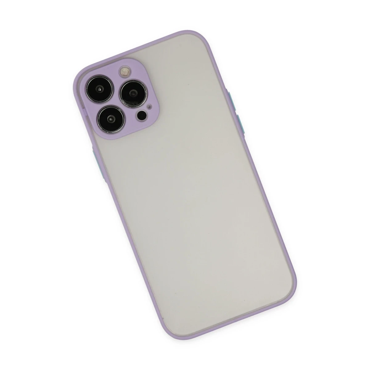Apple iPhone 13 Pro Max Kılıf Montreal Silikon Kapak - Mor