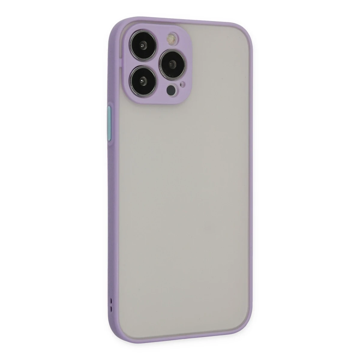 Apple iPhone 13 Pro Max Kılıf Montreal Silikon Kapak - Mor