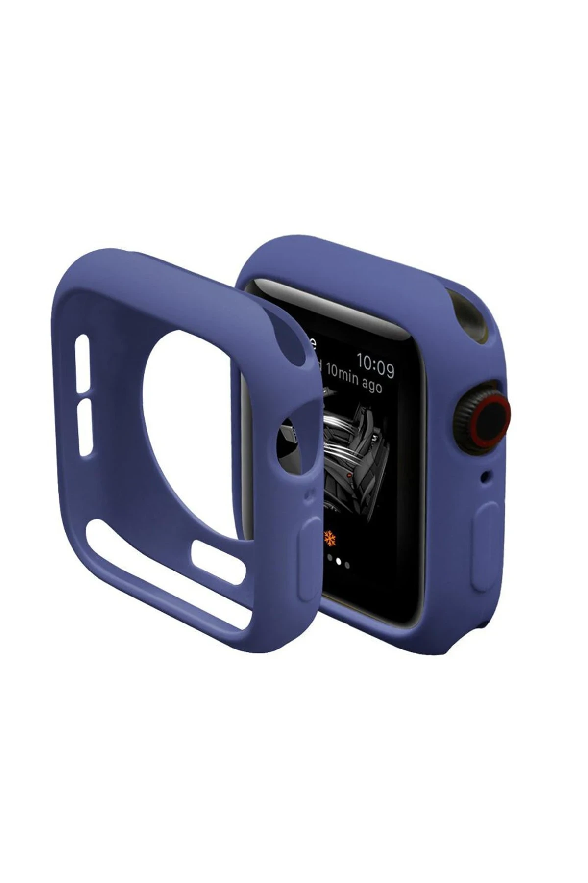 Newface Apple Watch 42mm Silikon Alt Kasa - Mavi