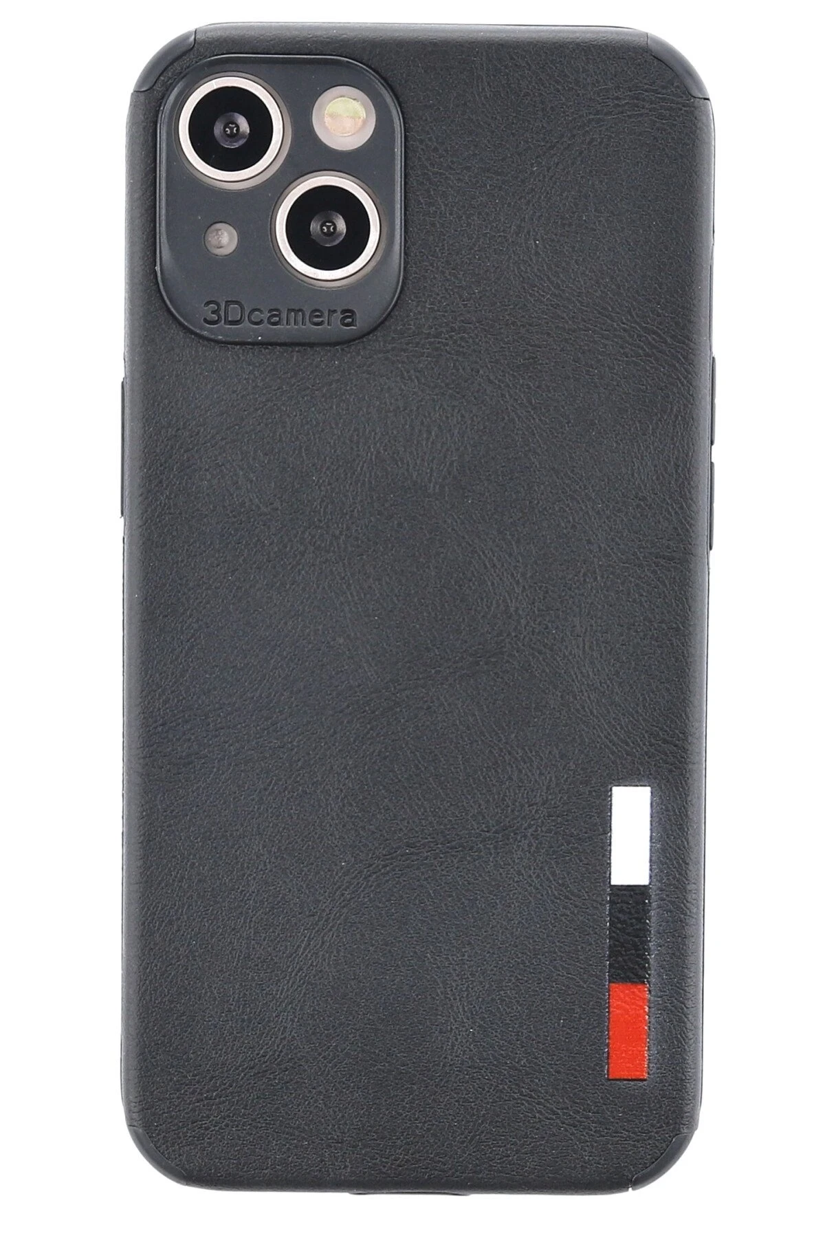 Newface Apple iPhone 13 Mini Kılıf Loop Deri Silikon - Siyah