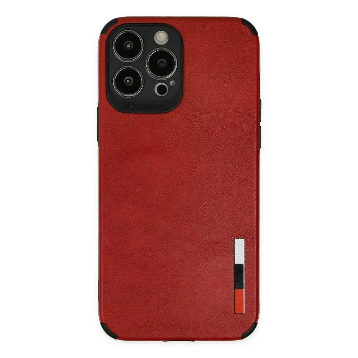 Newface Apple iPhone 13 Pro Kılıf Loop Deri Silikon - Kırmızı