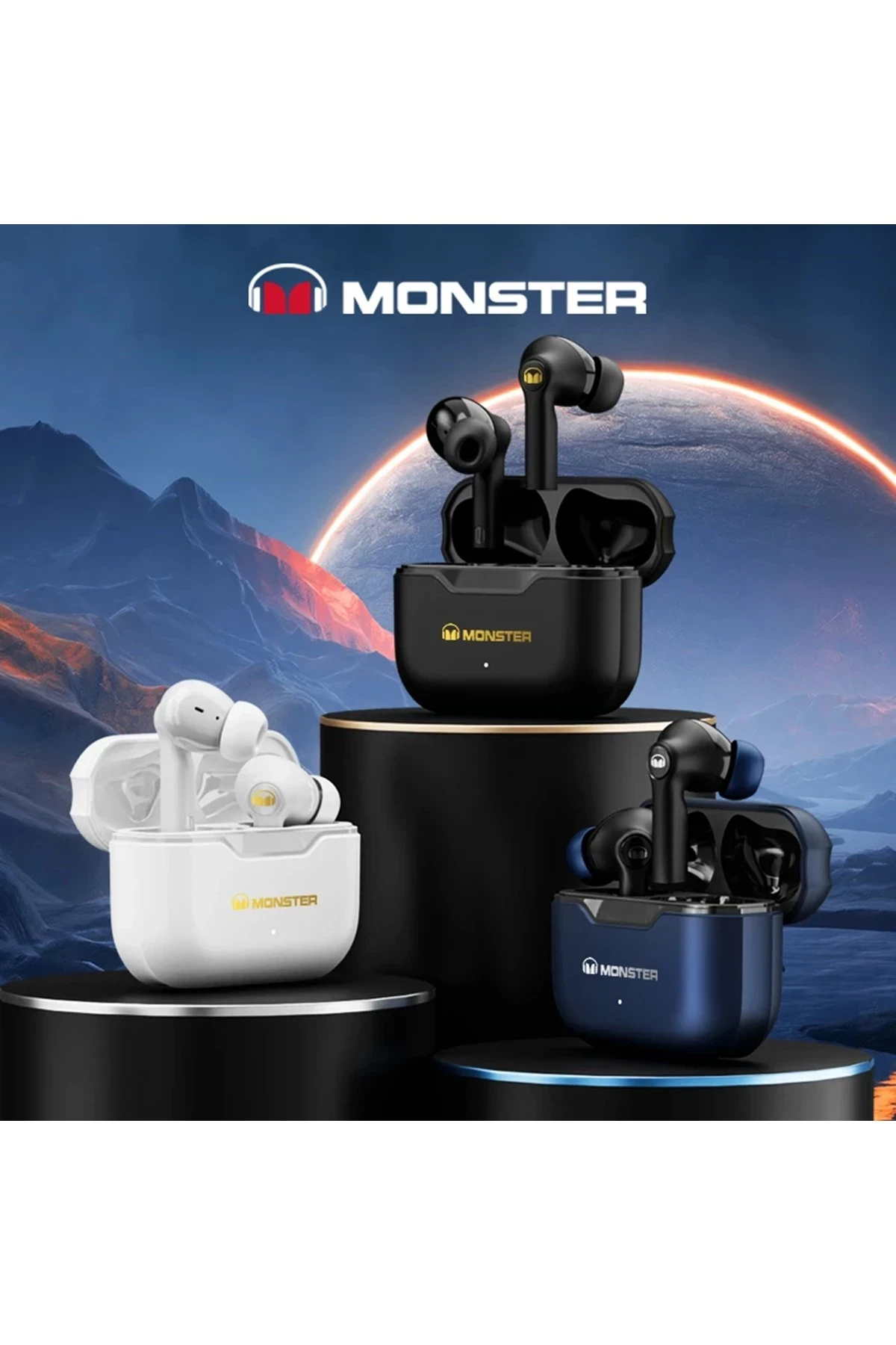 Newface Monster XKT02 Bluetooth Kulaklık - Beyaz — görsel 2