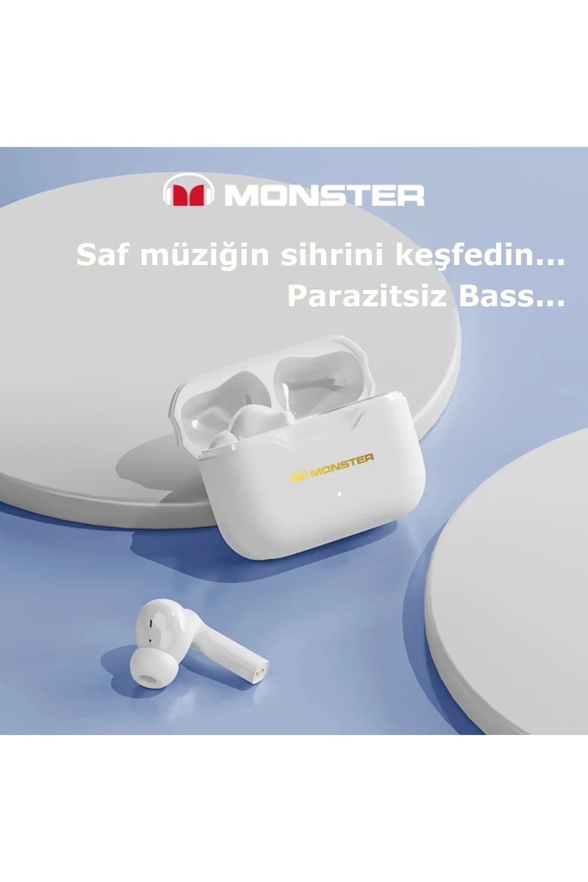 Newface Monster XKT02 Bluetooth Kulaklık - Beyaz — görsel 4