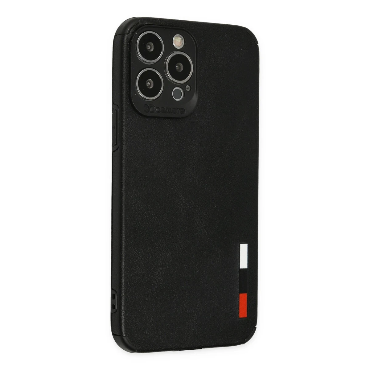 Newface Apple iPhone 13 Pro Max Kılıf Loop Deri Silikon - Siyah — görsel 5