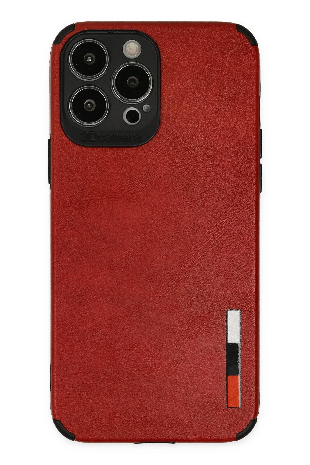 Newface iPhone 13 Pro Max Kılıf Loop Deri Silikon - Kırmızı