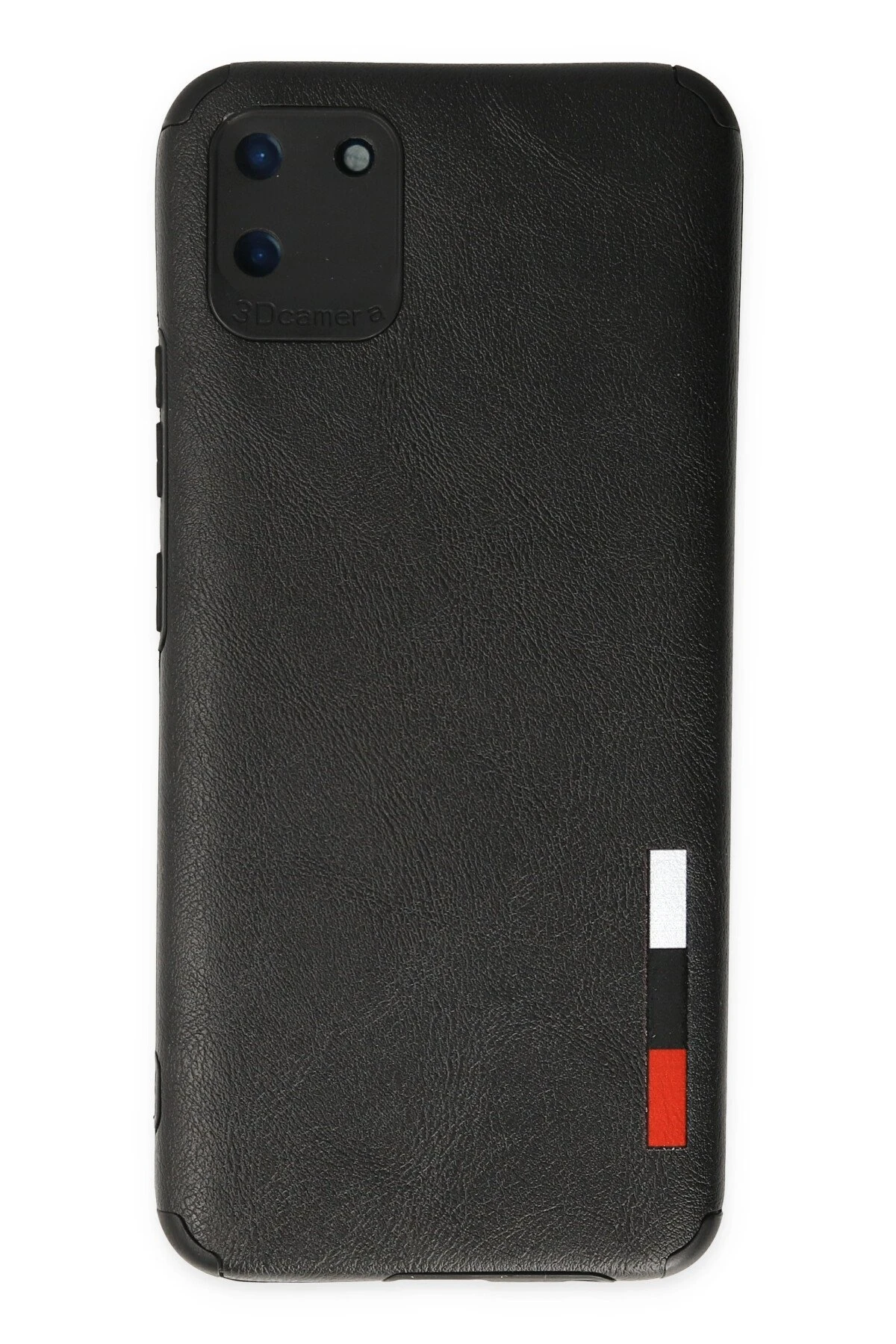 Newface Realme C11 Kılıf Loop Deri Silikon - Siyah