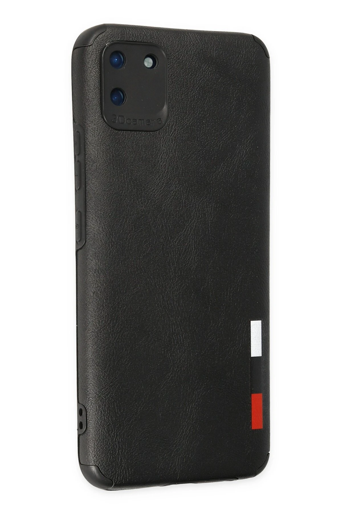 Newface Realme C11 Kılıf Loop Deri Silikon - Siyah