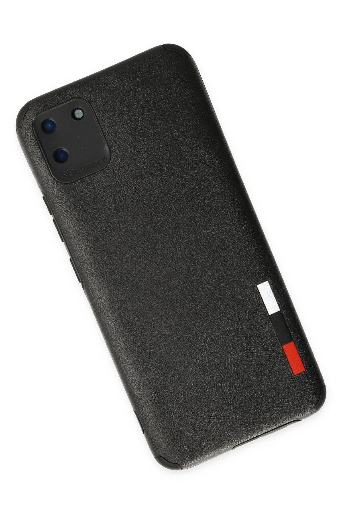 Newface Realme C11 Kılıf Loop Deri Silikon - Siyah