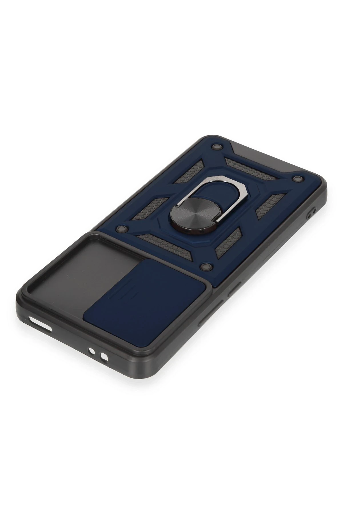 Newface Xiaomi Mi 12T Pro Kılıf Pars Lens Yüzüklü Silikon - Lacivert