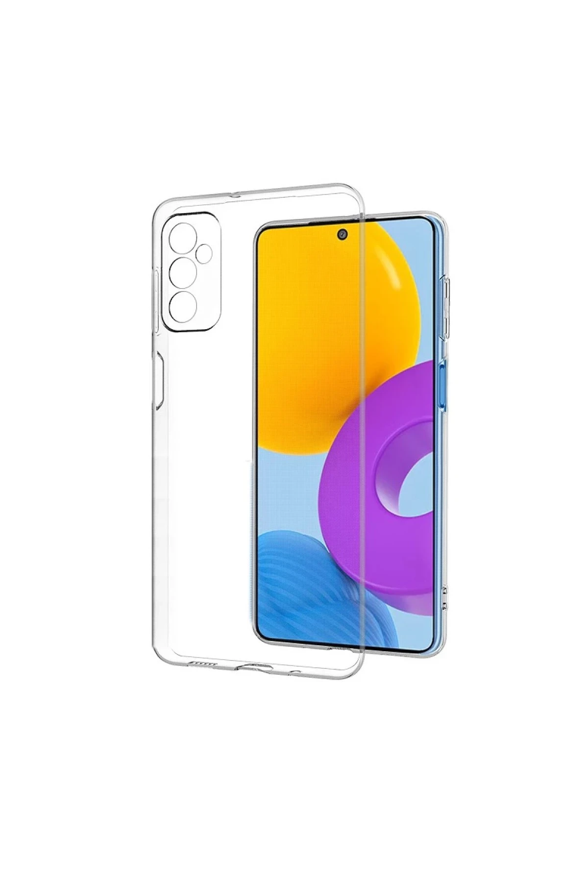 Newface Samsung Galaxy M52 5G Kılıf Lüx Şeffaf Silikon