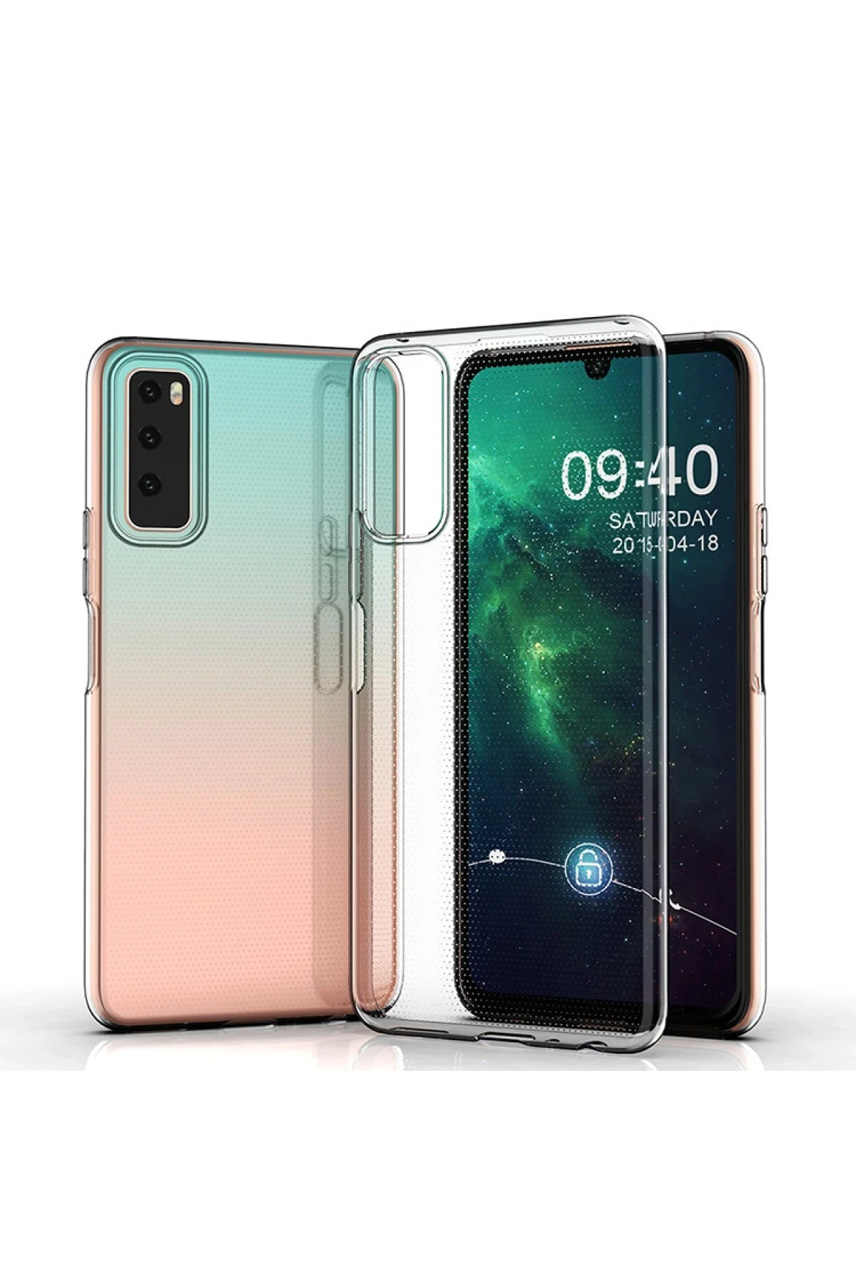 Newface Vivo Y53S Kılıf Lüx Şeffaf Silikon — görsel 3