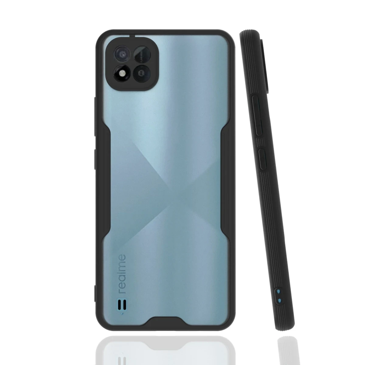 Newface Realme C11 2021 Kılıf Platin Silikon - Siyah — görsel 2