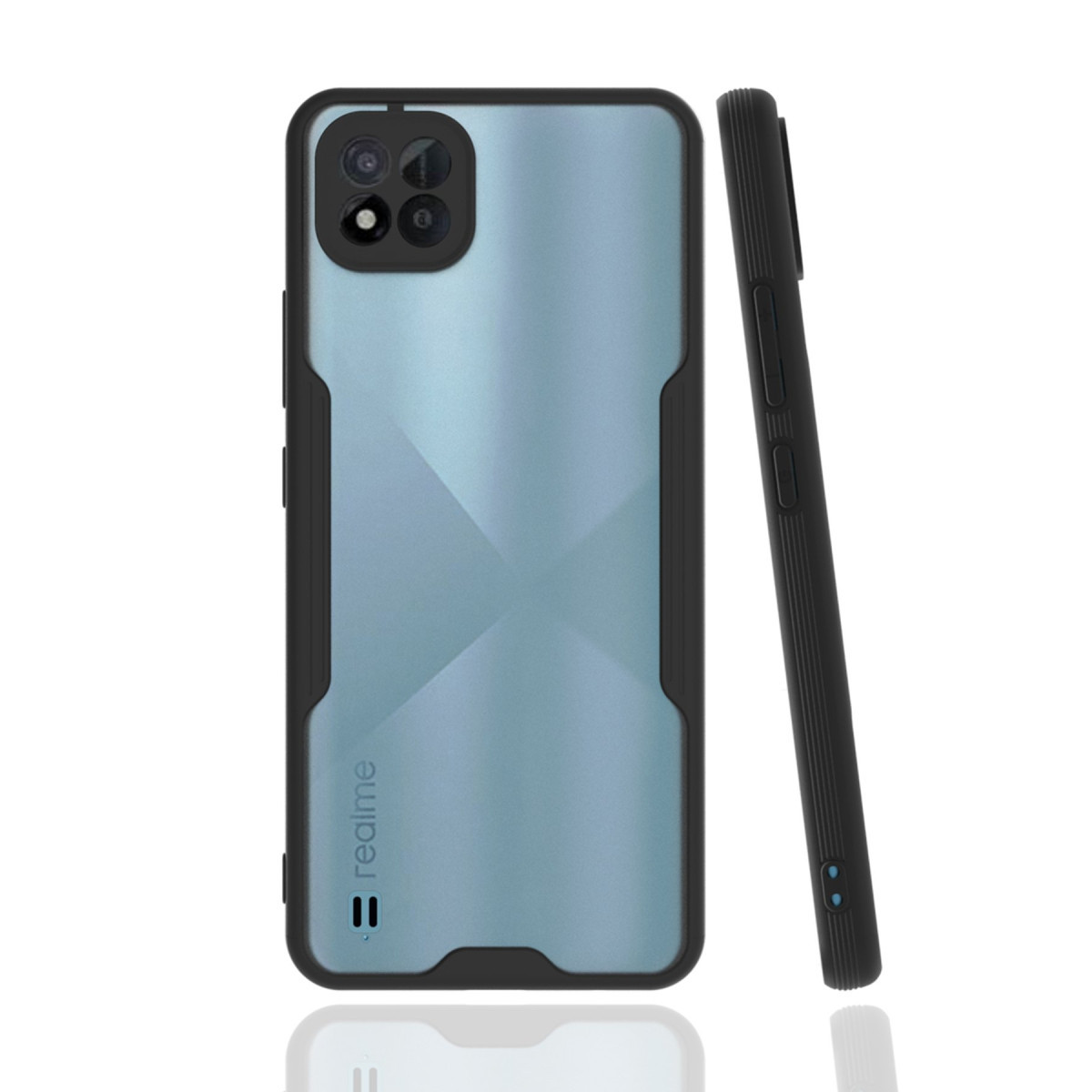 Newface Realme C11 2021 Kılıf Platin Silikon - Siyah — görsel 3