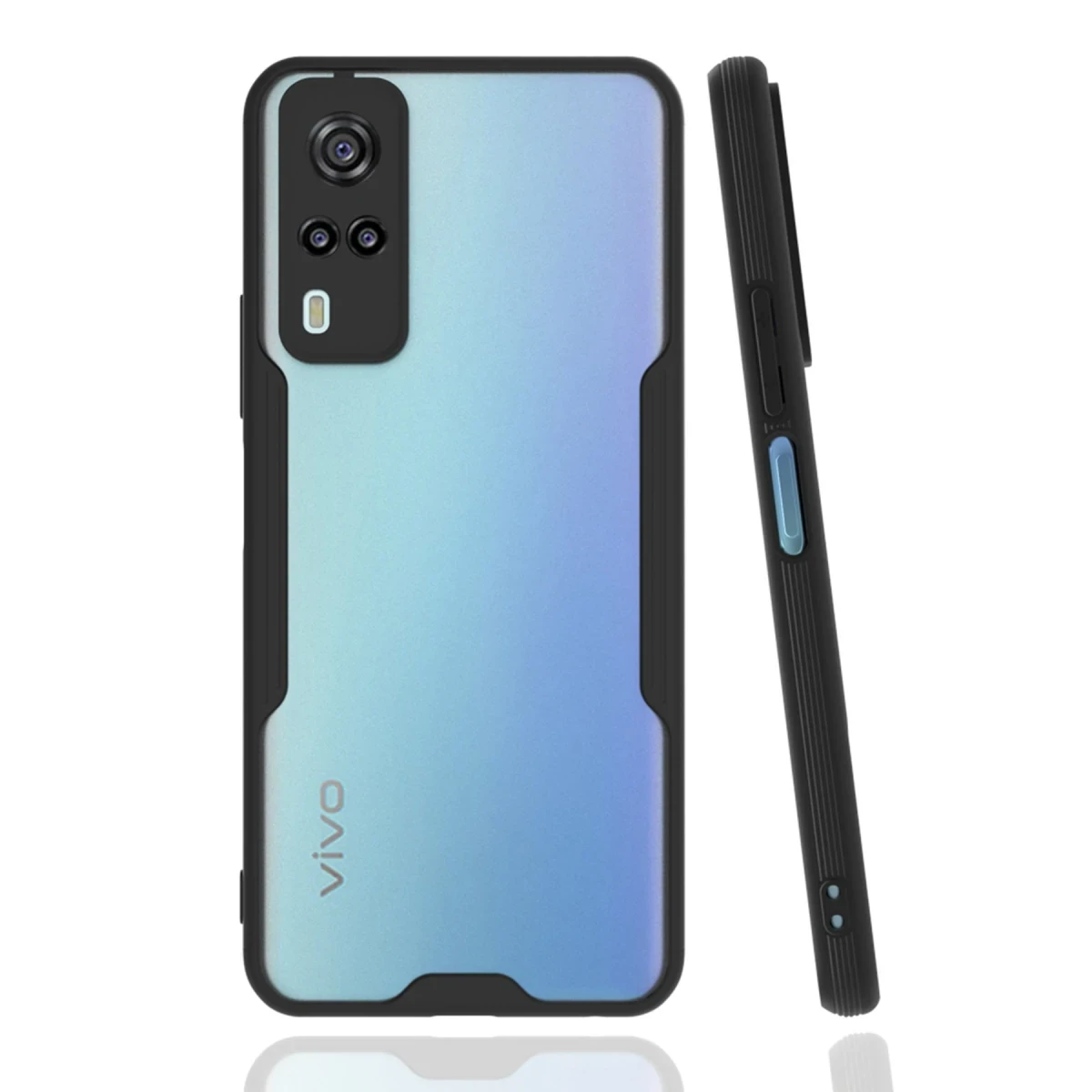 Newface Vivo Y53S Kılıf Platin Silikon - Siyah — görsel 2