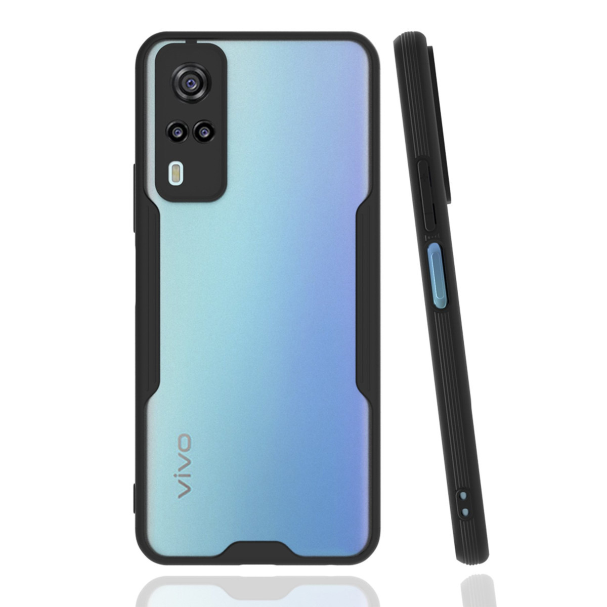 Newface Vivo Y53S Kılıf Platin Silikon - Siyah — görsel 3