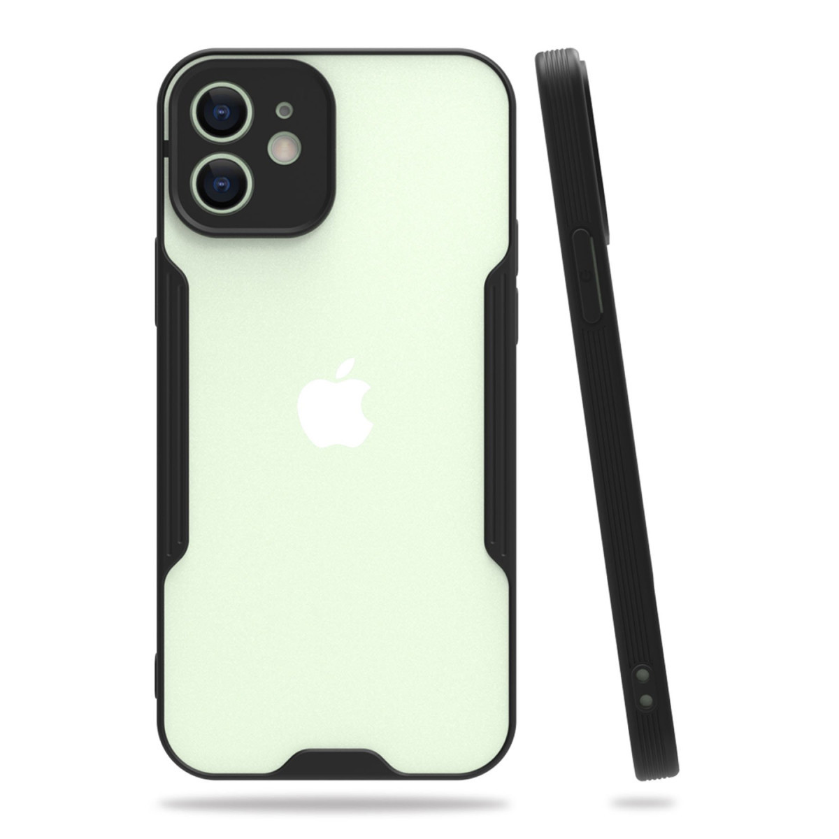 Newface Apple iPhone 12 Mini Kılıf Platin Silikon - Siyah — görsel 3