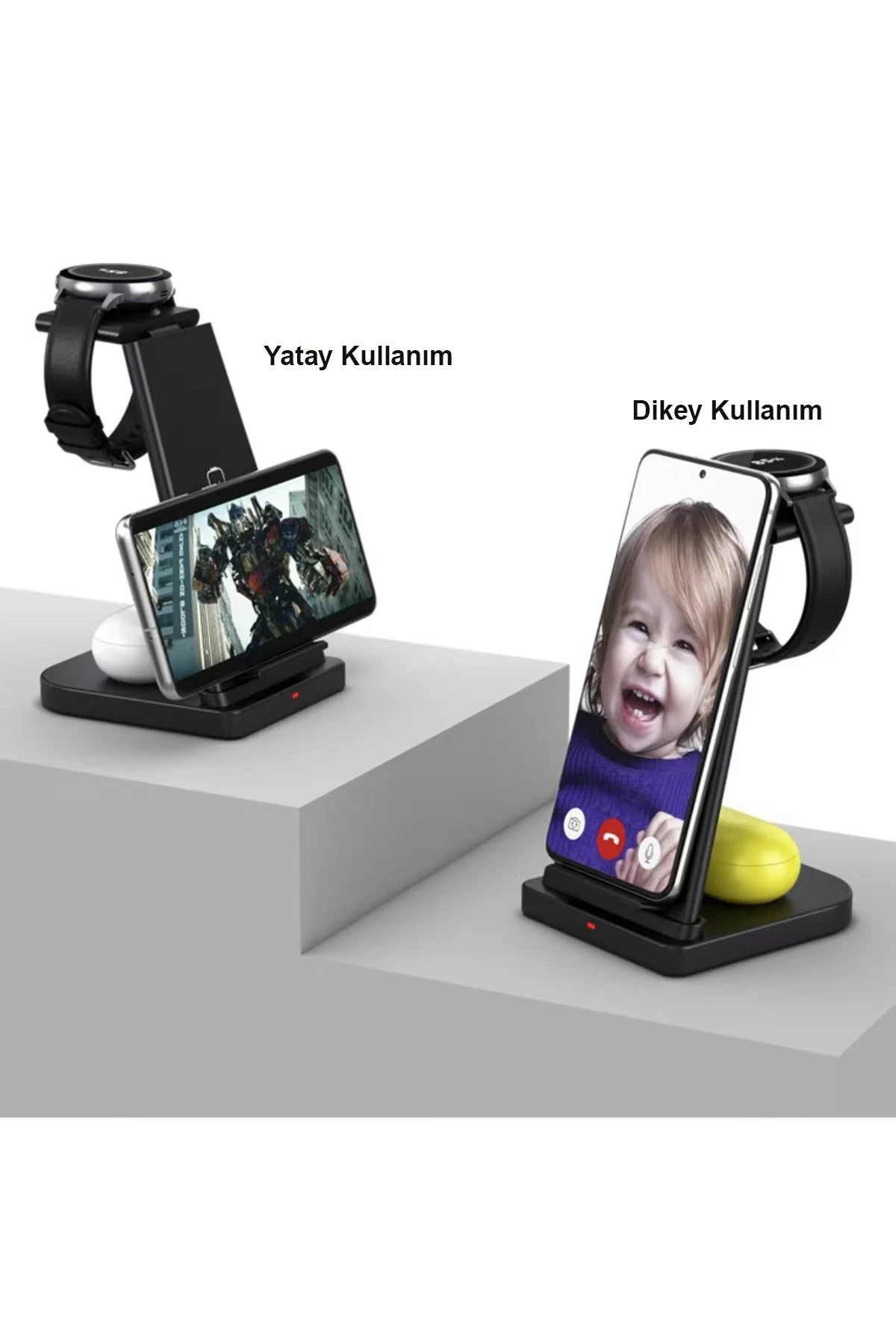 Newface B12S Samsung Kablosuz Şarj Masaüstü Set - Siyah — görsel 7