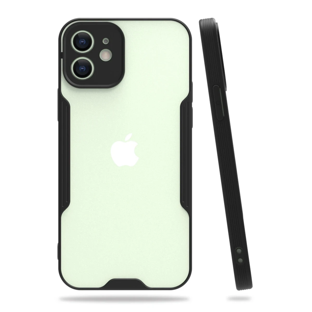 Newface Apple iPhone 12 Kılıf Platin Silikon - Siyah — görsel 2