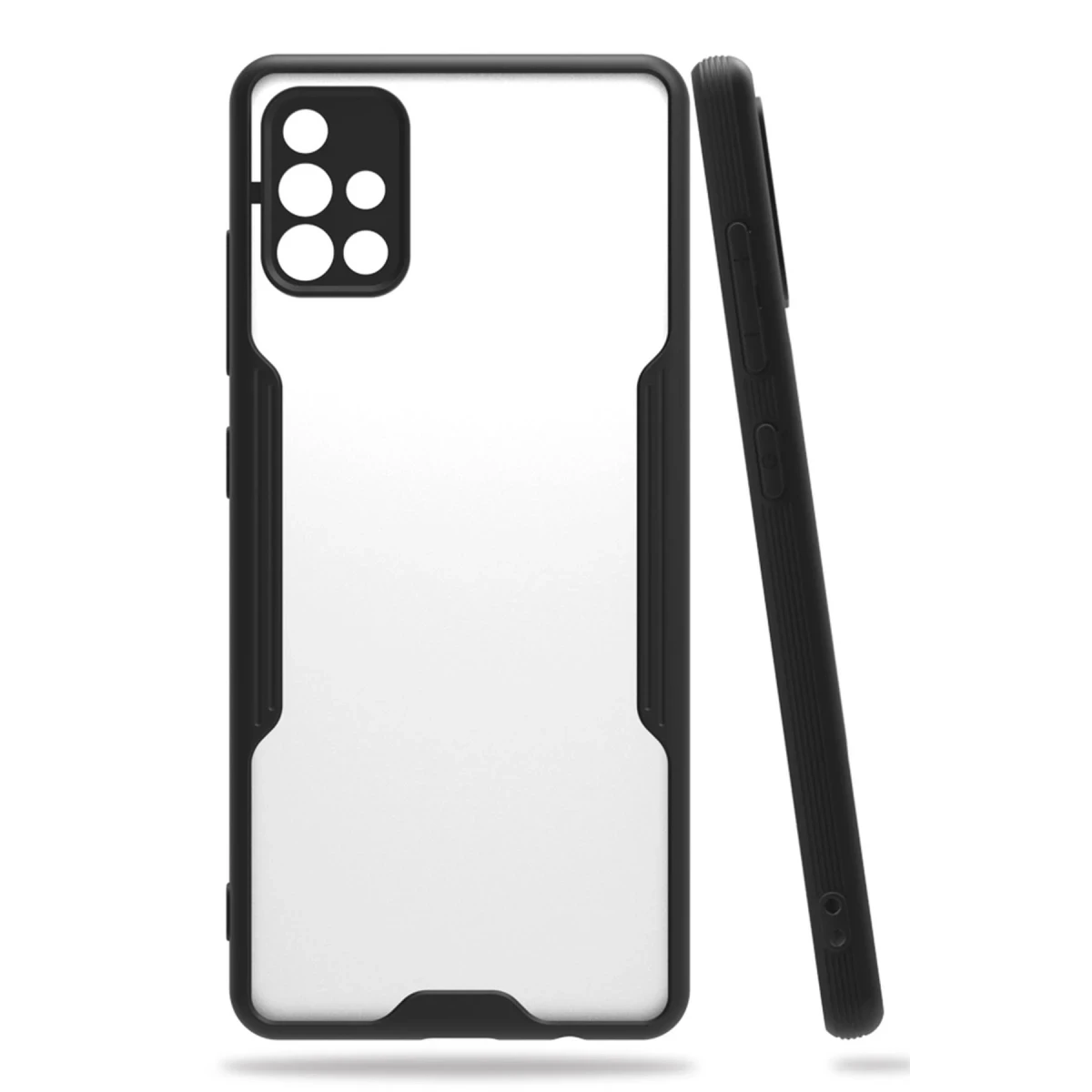 Newface Samsung Galaxy A71 Kılıf Platin Silikon - Siyah — görsel 2