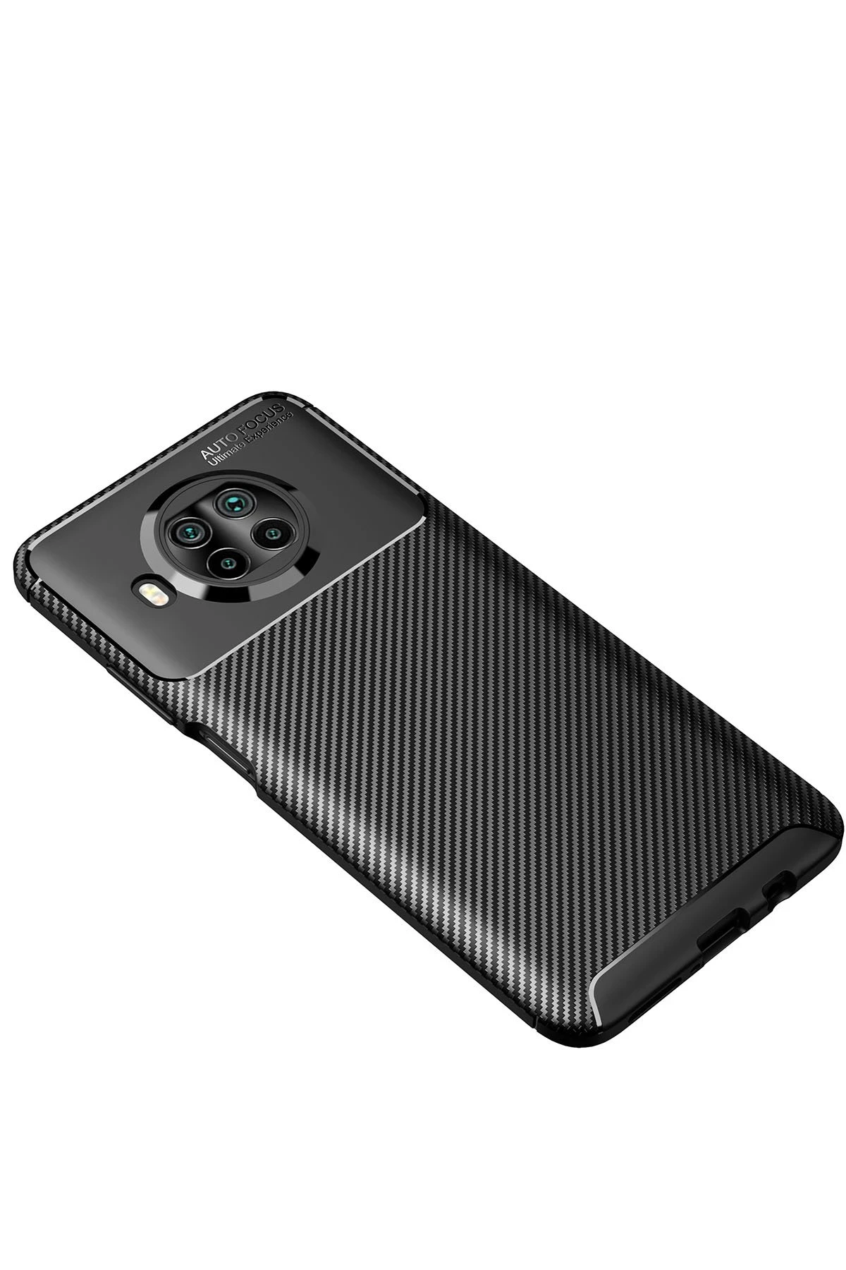 Newface Xiaomi Mi 10T Lite Kılıf Auto Focus Karbon Kapak - Siyah — görsel 2