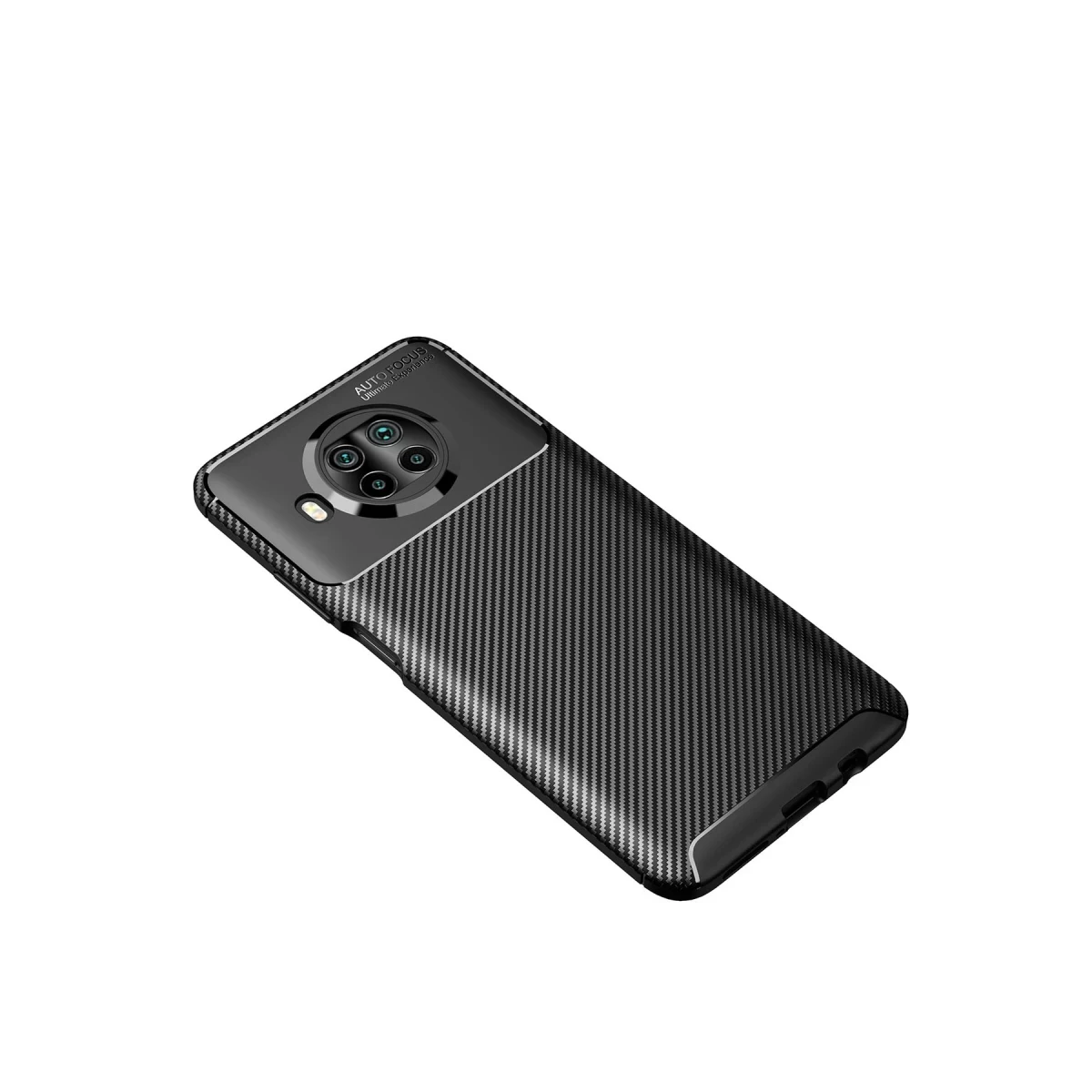 Newface Xiaomi Mi 10T Lite Kılıf Auto Focus Karbon Kapak - Siyah — görsel 4