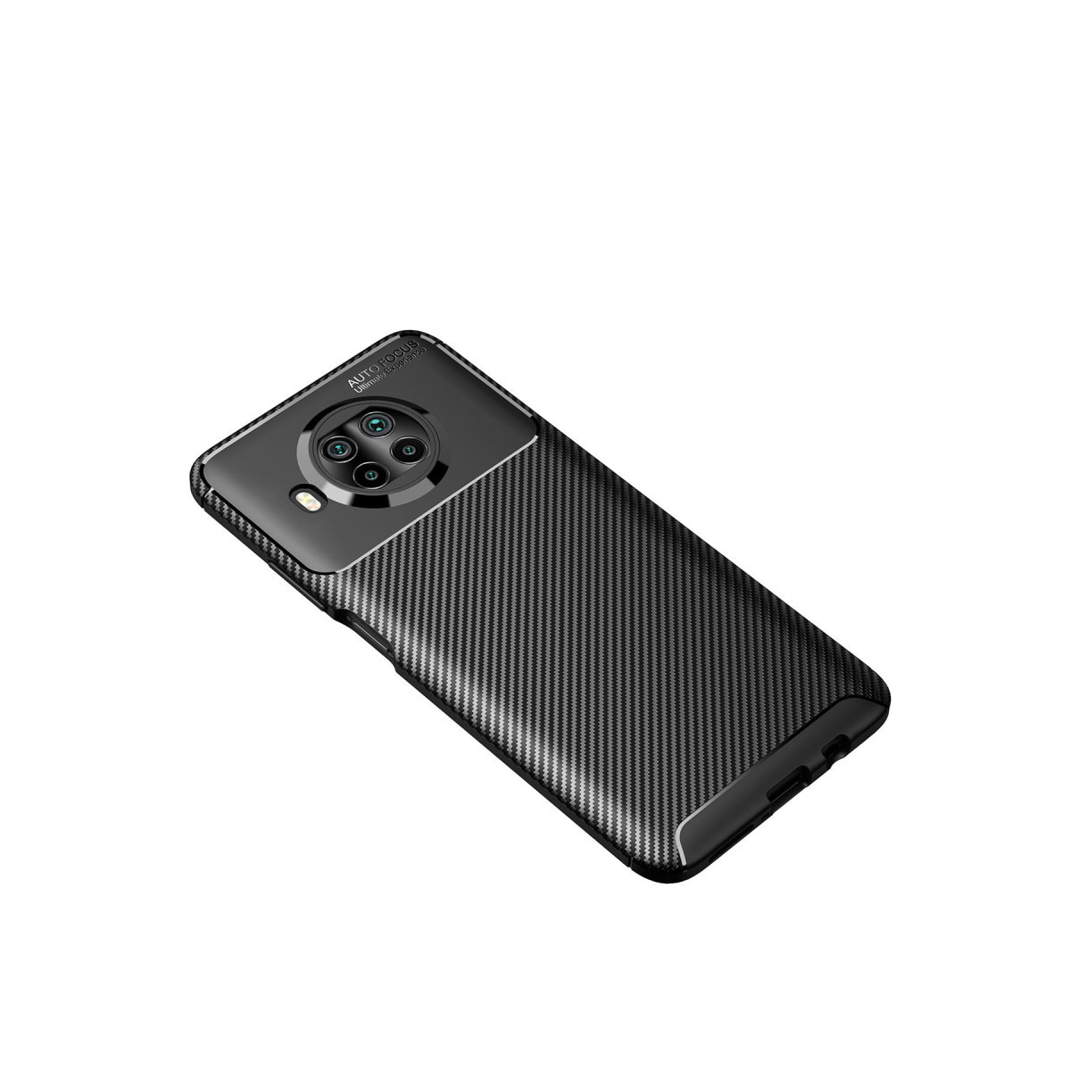 Newface Xiaomi Mi 10T Lite Kılıf Auto Focus Karbon Kapak - Siyah — görsel 6