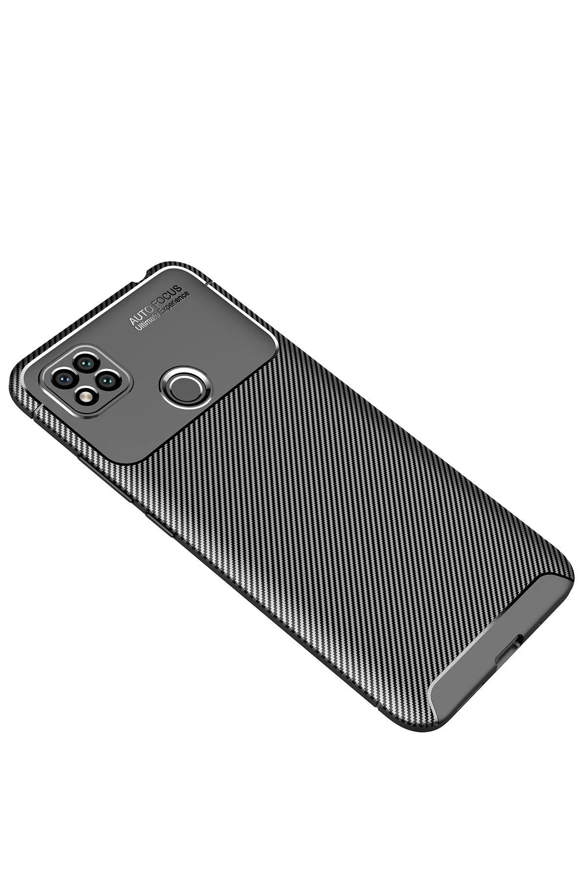 Newface Xiaomi Redmi 9C Kılıf Auto Focus Karbon Kapak - Siyah — görsel 2