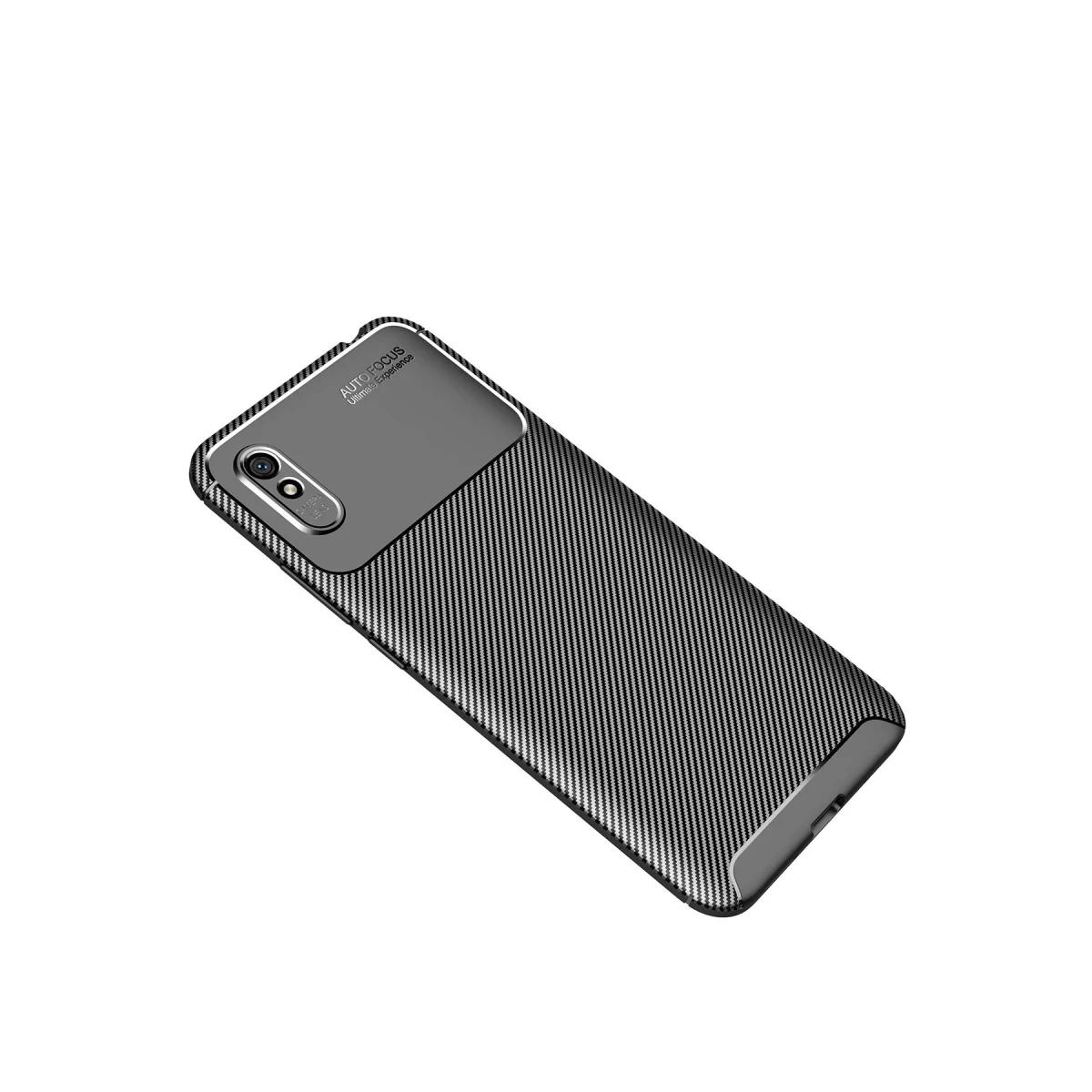 Newface Xiaomi Redmi 9A Kılıf Auto Focus Karbon Kapak - Siyah — görsel 4