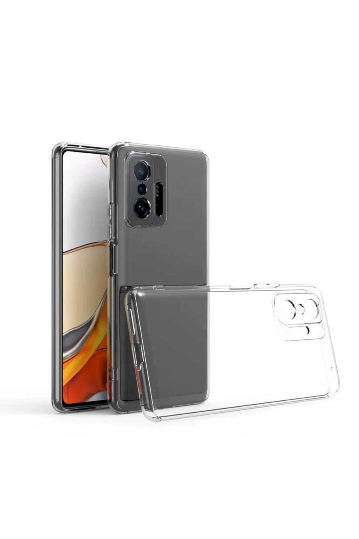 Newface Xiaomi Mi 11T Pro Kılıf Lüx Şeffaf Silikon