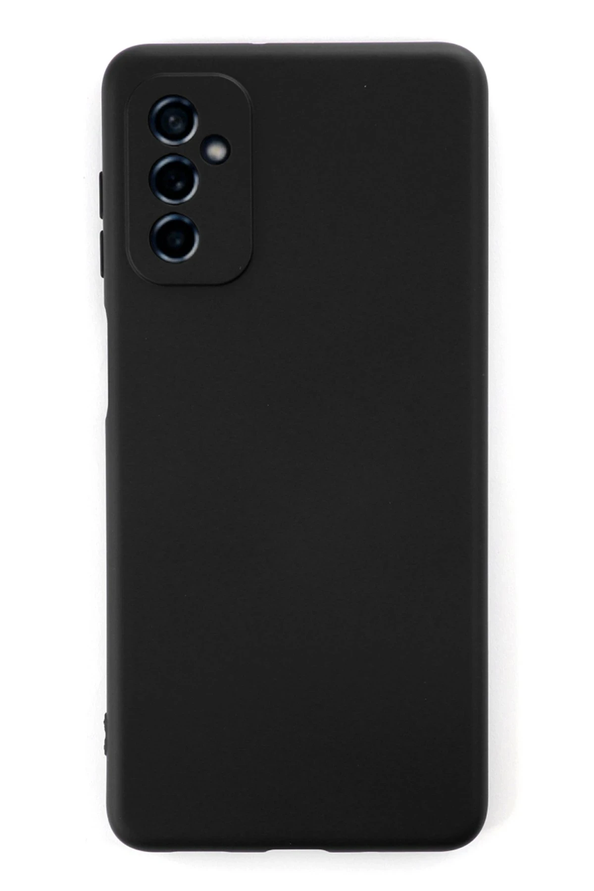 Newface Samsung Galaxy M52 5G Kılıf Nano içi Kadife Silikon - Siyah