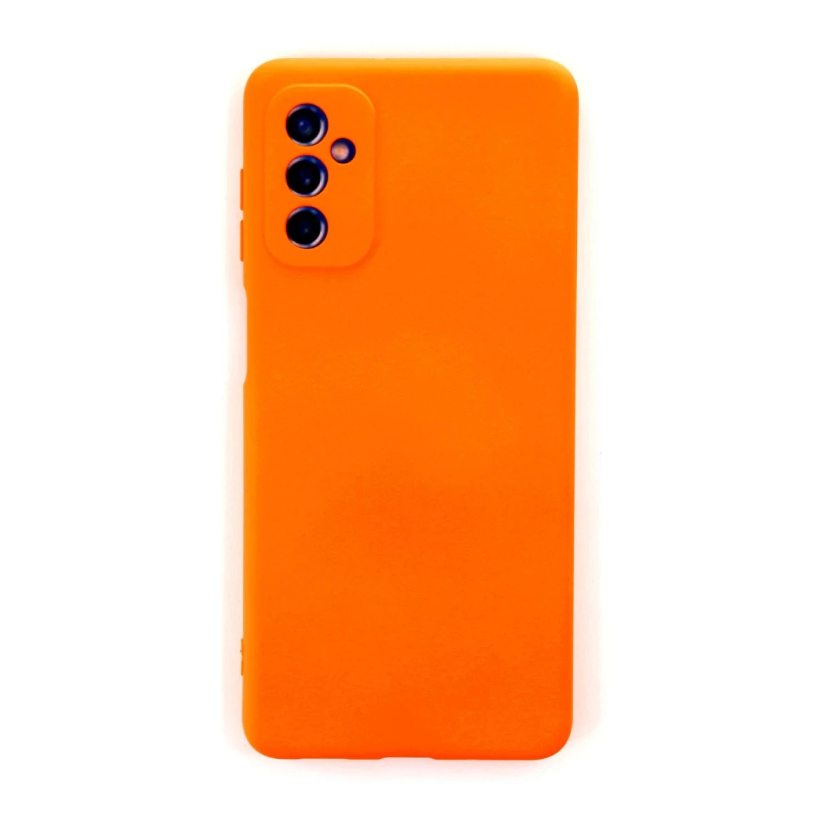 Newface Samsung Galaxy M52 5G Kılıf Nano içi Kadife Silikon - Turuncu