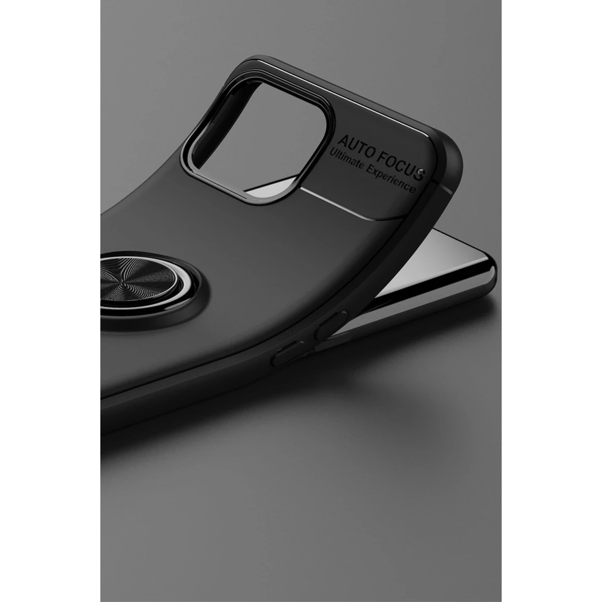 Newface Oppo A73 Kılıf Range Yüzüklü Silikon - Siyah-Kırmızı — görsel 11
