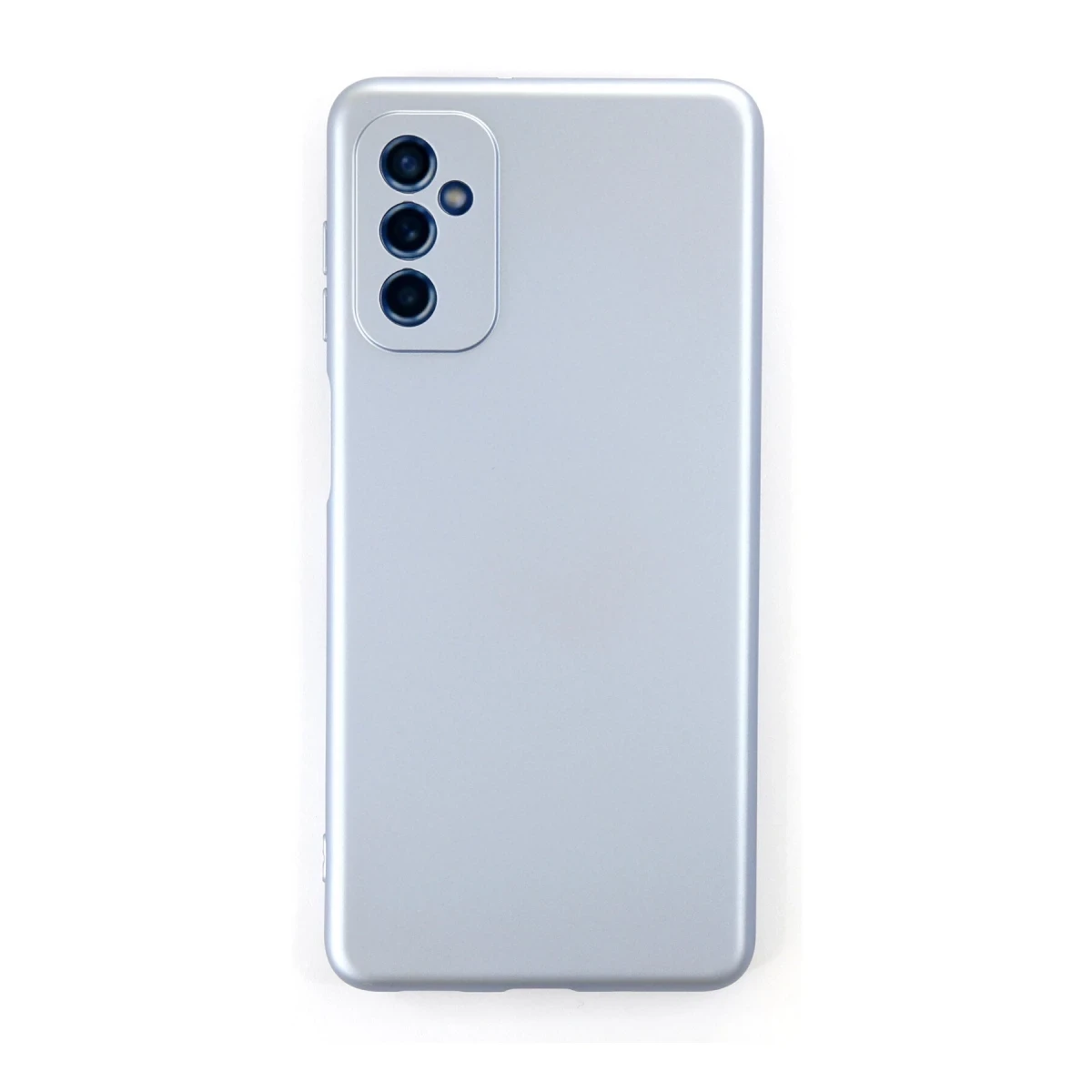 Samsung Galaxy M52 5G Kılıf Nano içi Kadife Silikon - Sky Blue
