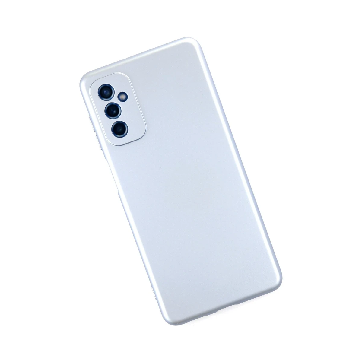 Samsung Galaxy M52 5G Kılıf Nano içi Kadife Silikon - Sky Blue