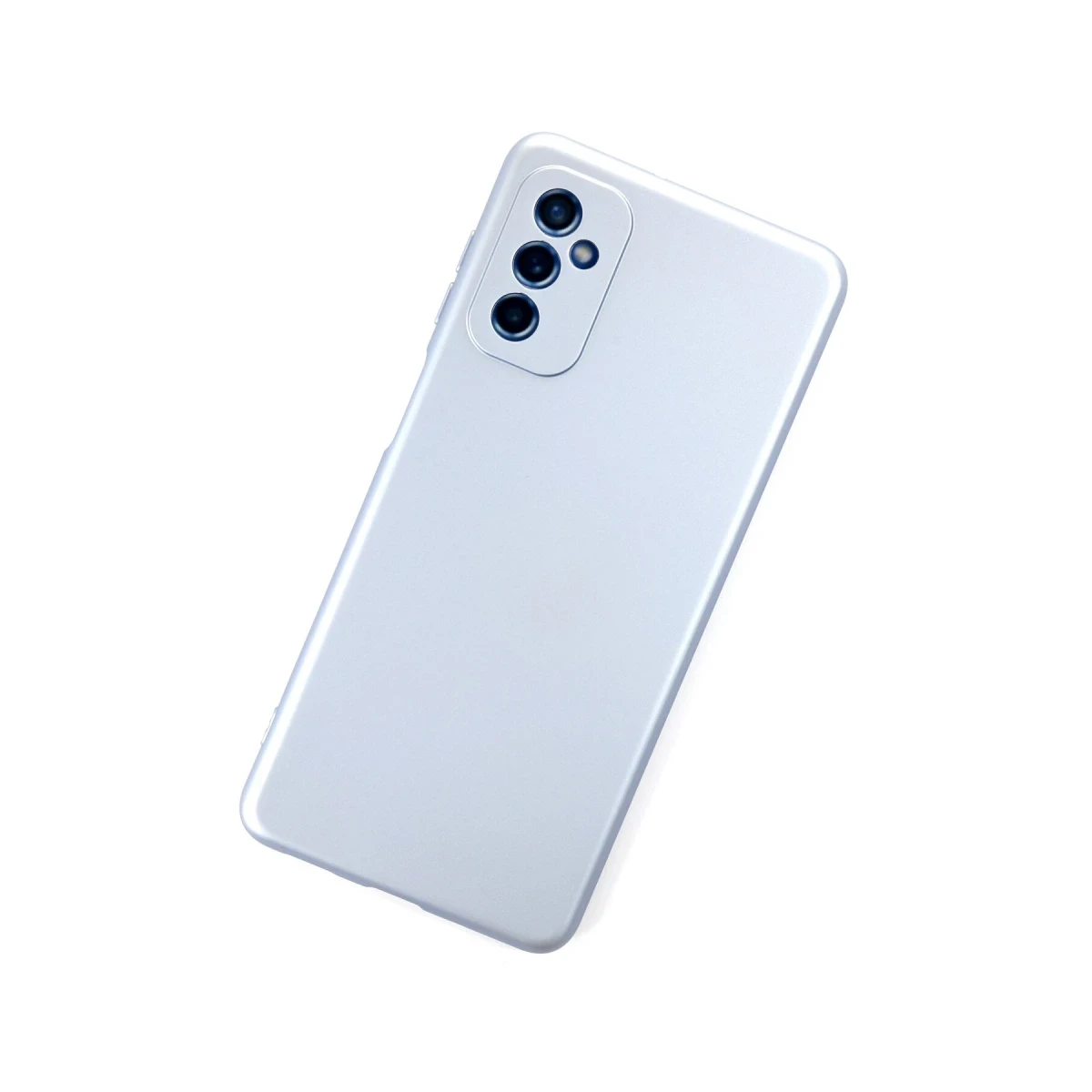 Samsung Galaxy M52 5G Kılıf Nano içi Kadife Silikon - Sky Blue