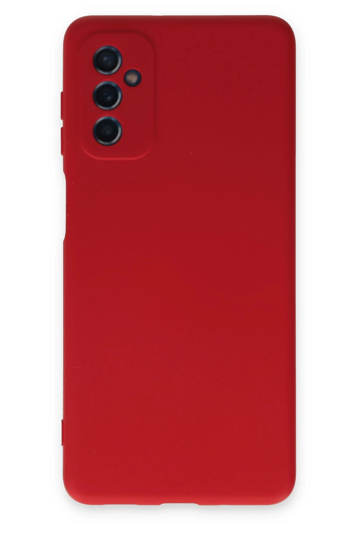 Newface Samsung Galaxy M52 5G Kılıf Nano içi Kadife Silikon - Kırmızı