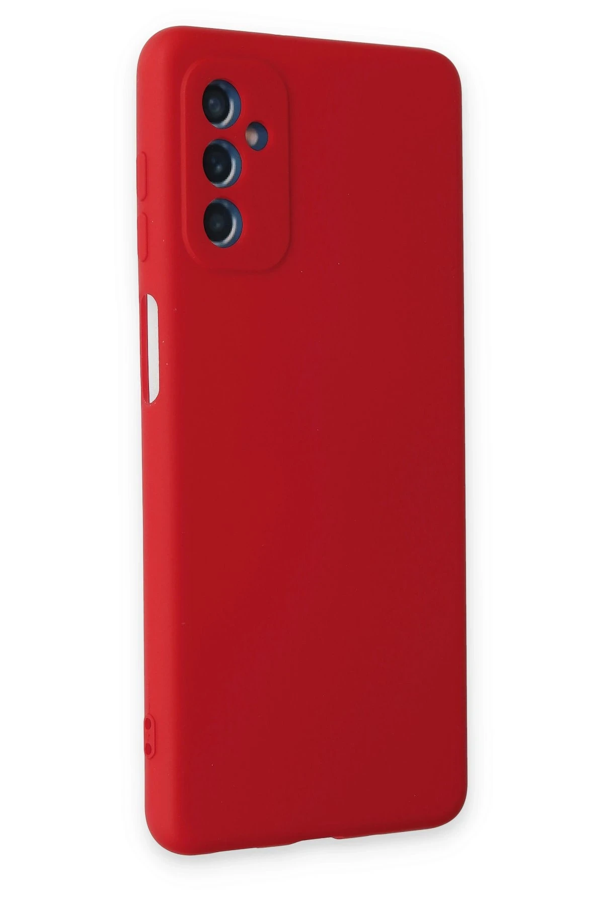Newface Samsung Galaxy M52 5G Kılıf Nano içi Kadife Silikon - Kırmızı