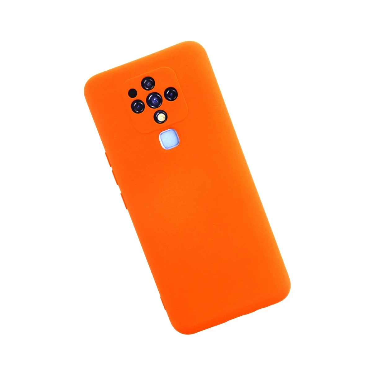 Tecno Camon 16 Kılıf Nano içi Kadife Silikon - Turuncu