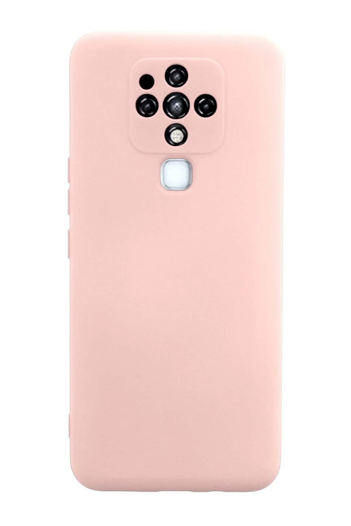 Newface Tecno Camon 16 Kılıf Nano içi Kadife Silikon - Pudra