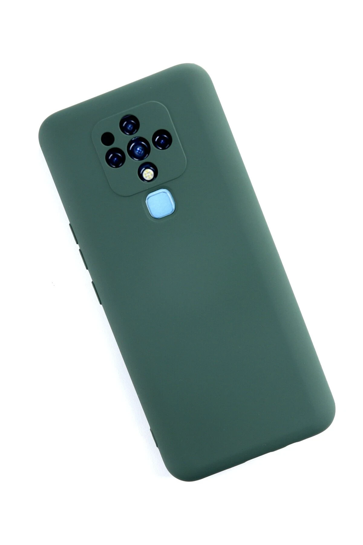 Newface Tecno Camon 16 Kılıf Nano içi Kadife Silikon - Koyu Yeşil