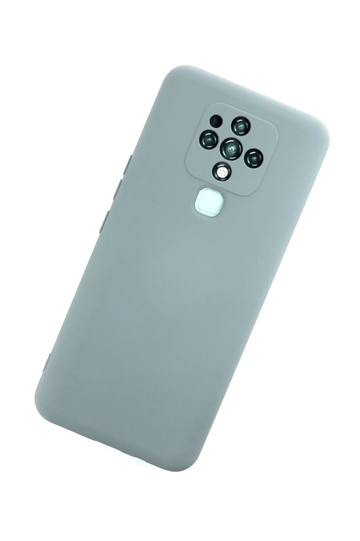 Newface Tecno Camon 16 Kılıf Nano içi Kadife Silikon - Buz Mavisi